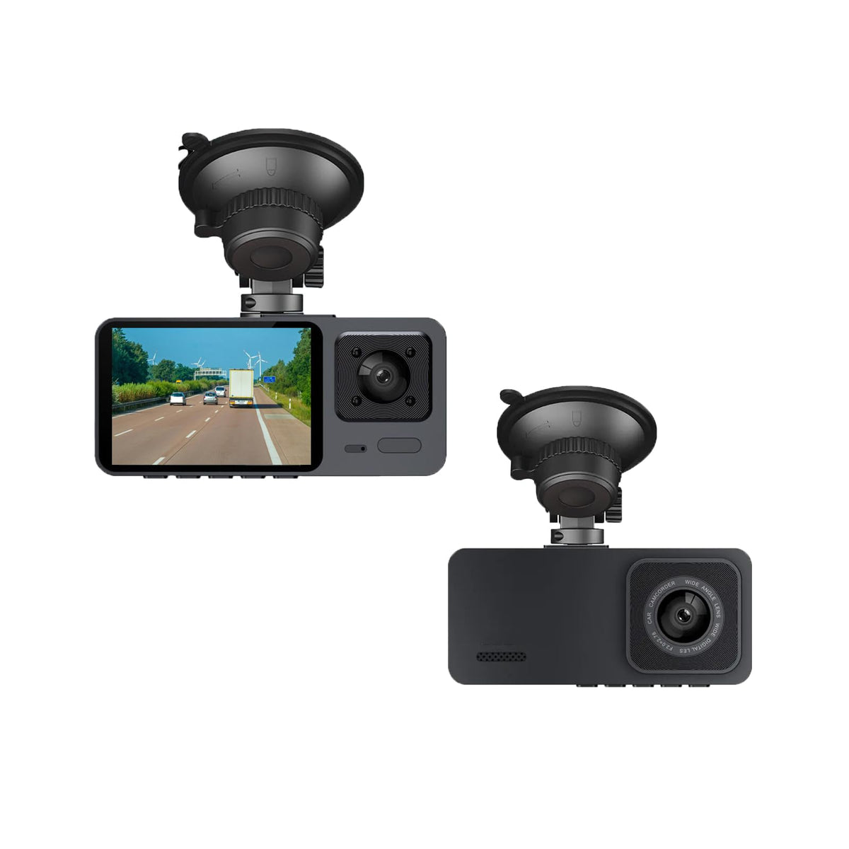 X W EI UNION 2K dash front camera with 140-degree view for clear road coverage
