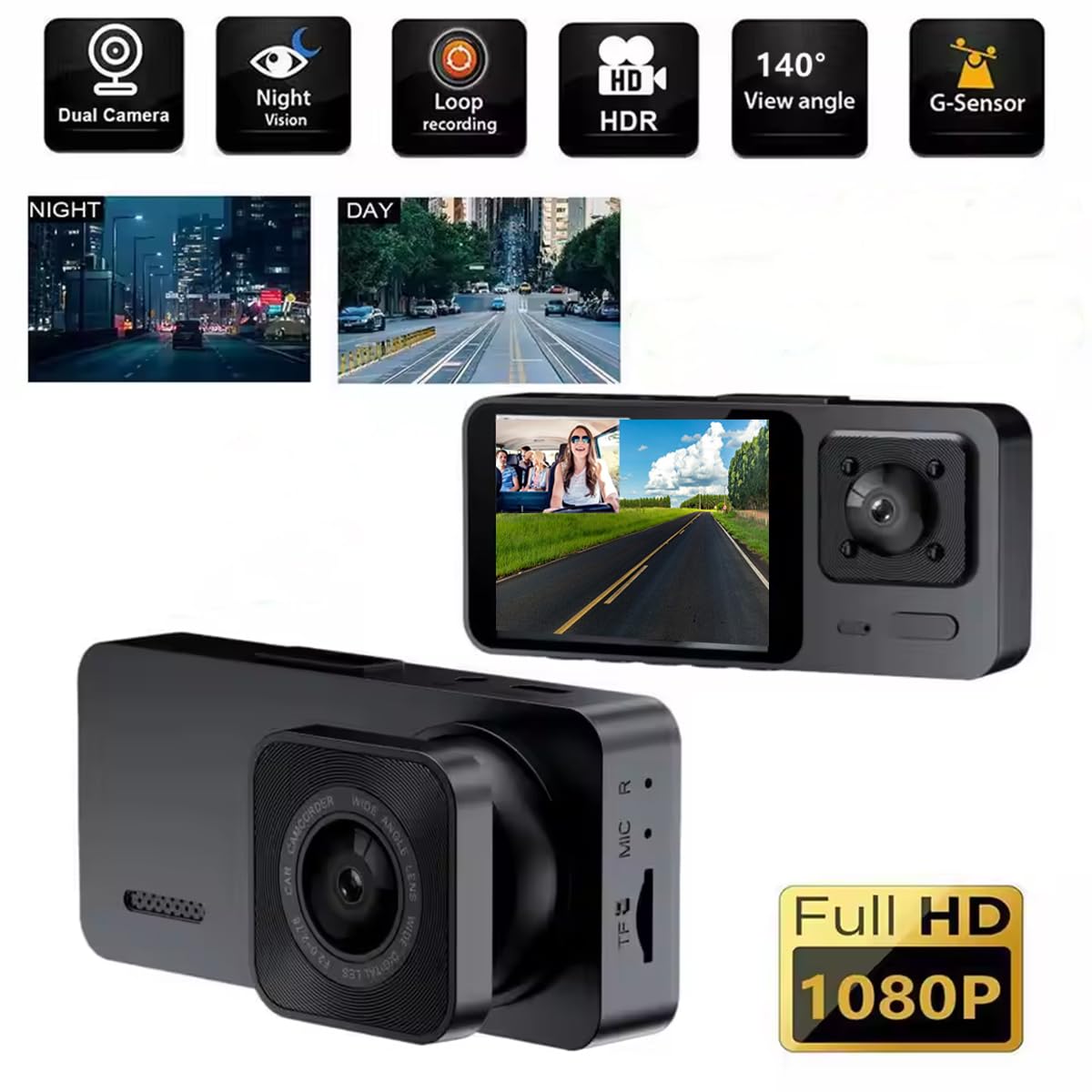 X W EI UNION interior dash cam for cabin monitoring and parking awareness