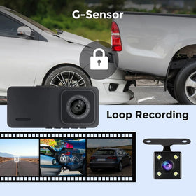 X W EI UNION dash G-Sensor locks clips after impacts for important events