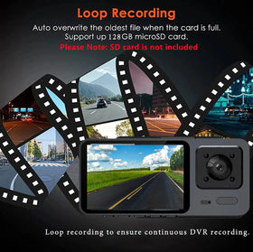 X W EI UNION dash loop recording preserves the latest footage automatically