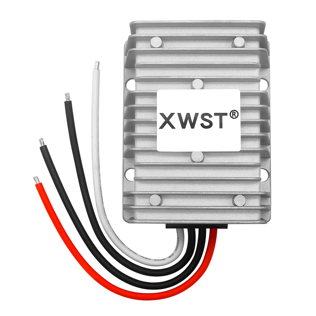 XWST DC-DC stabilizer front view for reliable boost-buck conversion in rugged settings.