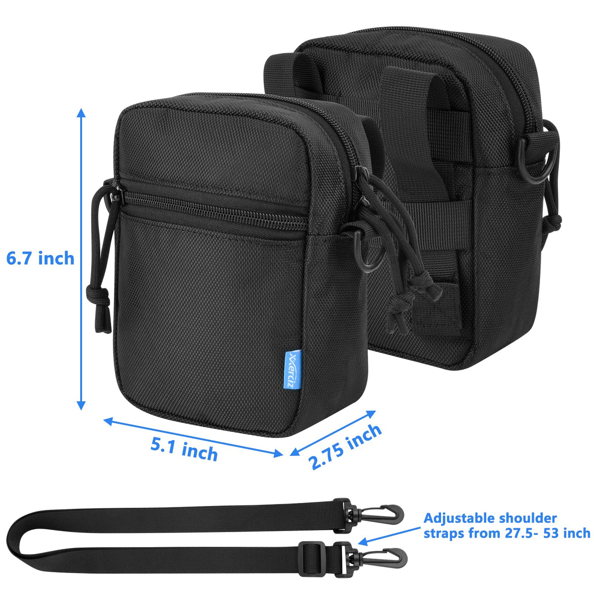 Xxerciz case side pocket keeps SD cards and data cables within easy reach.