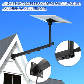 XXSSTUDIO extension-type-starlink-gen3-mount compatible with brick or concrete walls.