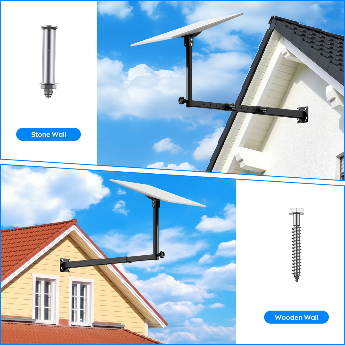 XXSSTUDIO extension-type-starlink-gen3-mount hidden antenna design protects the dish.