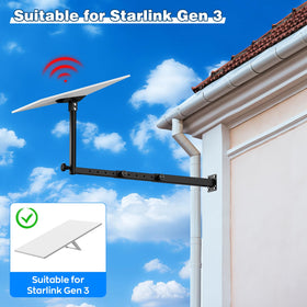 XXSSTUDIO extension-type-starlink-gen3-mount stainless steel with waterproof coating.