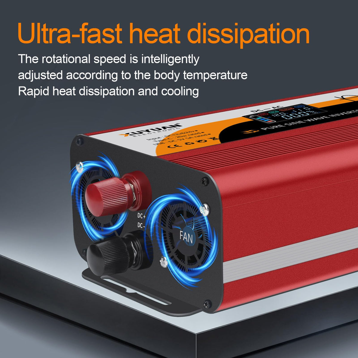 X XU YUAN DSP cooling provides quiet operation