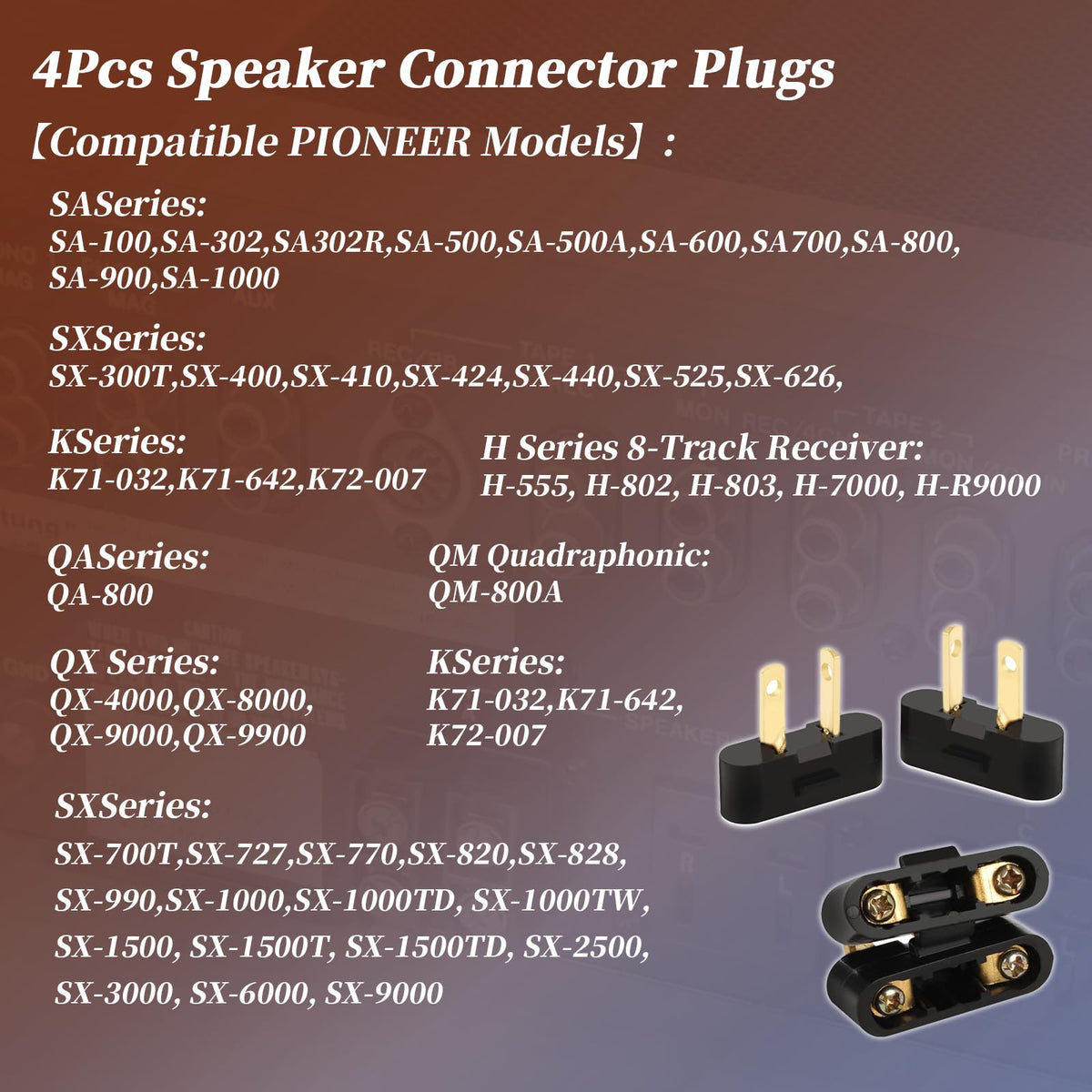 XYgdhqpt left and right speaker wires connected via screw terminals