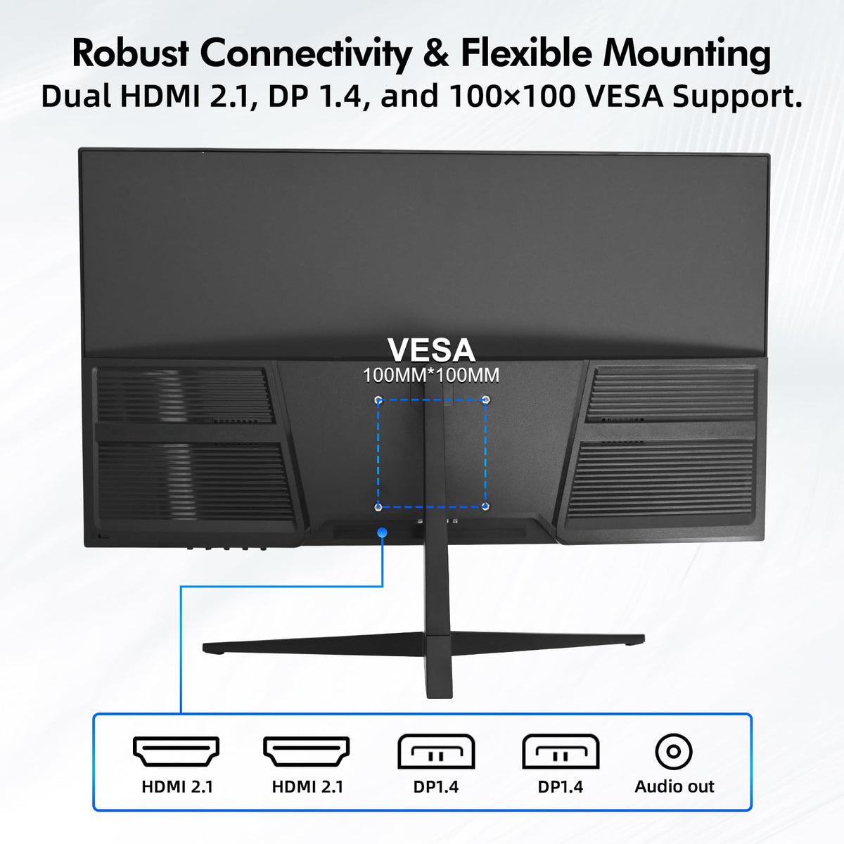 Xyrio 32-inch 4K monitor focused on eye comfort and long sessions.
