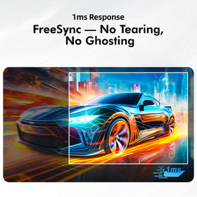 Xyrio 4K monitor showing fast response for action-packed scenes.