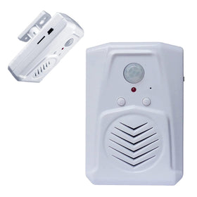 XYszpcgs PIR motion sensor speaker front view for door greeting and alert