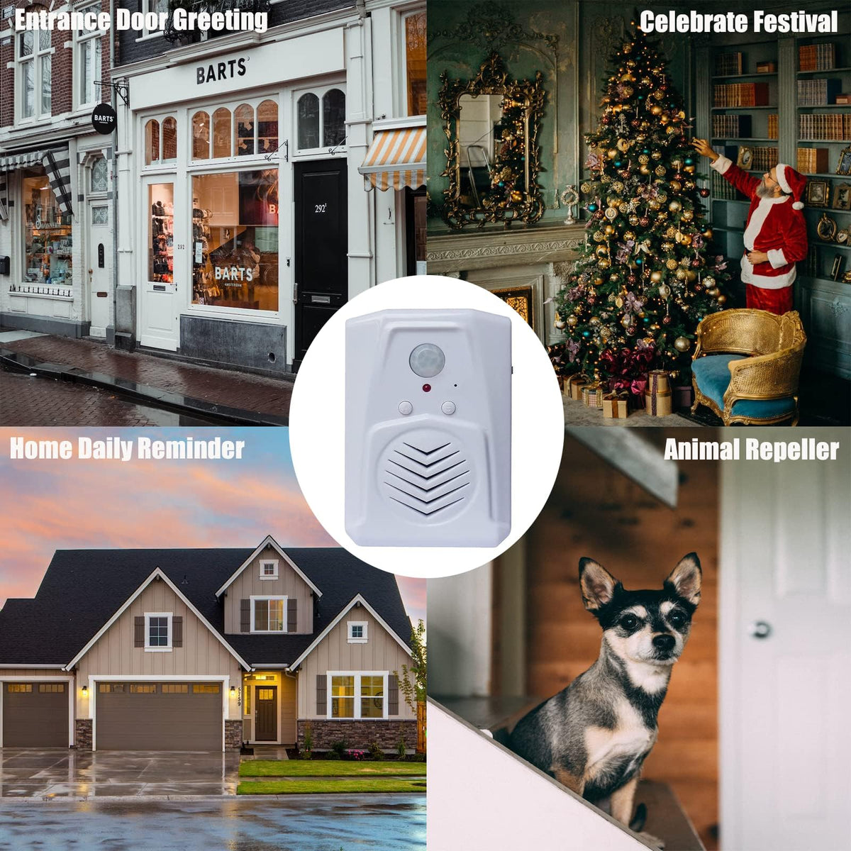 XYszpcgs PIR motion sensor speaker side view compact placement