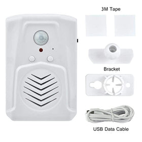 XYszpcgs PIR motion sensor speaker indoor use and versatility