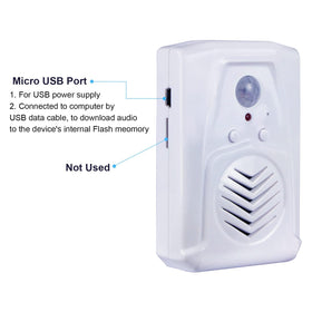 XYszpcgs PIR motion sensor speaker USB cable for audio updates