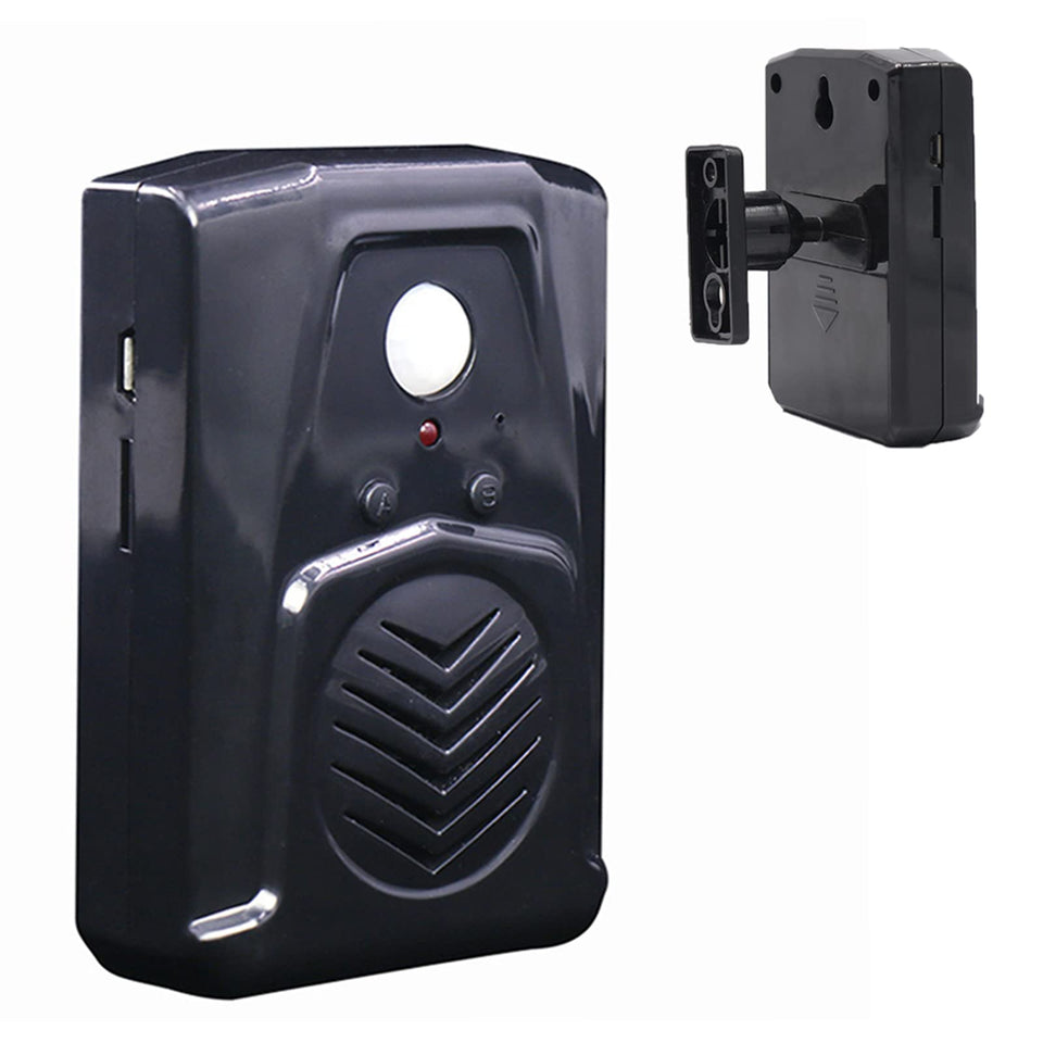 XYszpcgs PIR sound player front view, compact design for door greetings