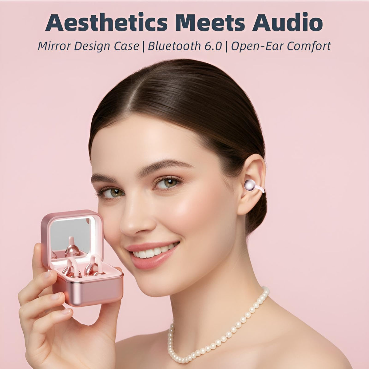 xzqioue Bluetooth 6.0 icon close-up for stable wireless listening.