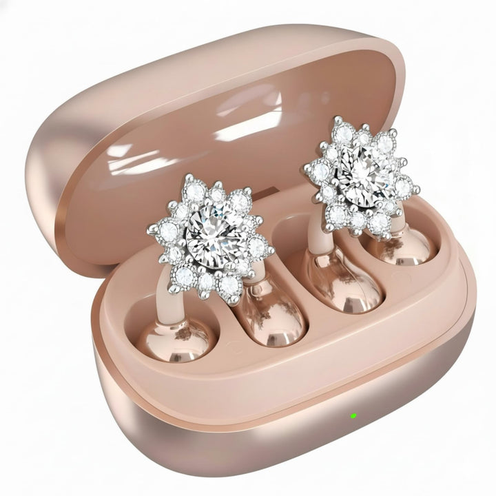 xzqioue front packaging showing pearl earbud and fashion benefit