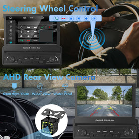 Y-METDRIVING 1024x600 HD touchscreen delivers crisp visuals and responsive control.