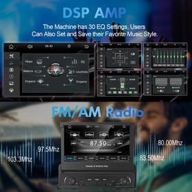 Y-METDRIVING Bluetooth with FM/AM radio enables hands-free calls and live updates.