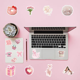 Yaamonn Coquette journal stickers for planners and scrapbooks.