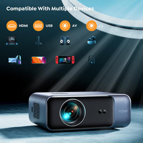 YABER Pro V9 multiple ports (AV/USB/HDMI) for easy connections to devices