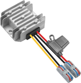 YABOANG DC-DC converter in IP67 housing for rugged vehicles.