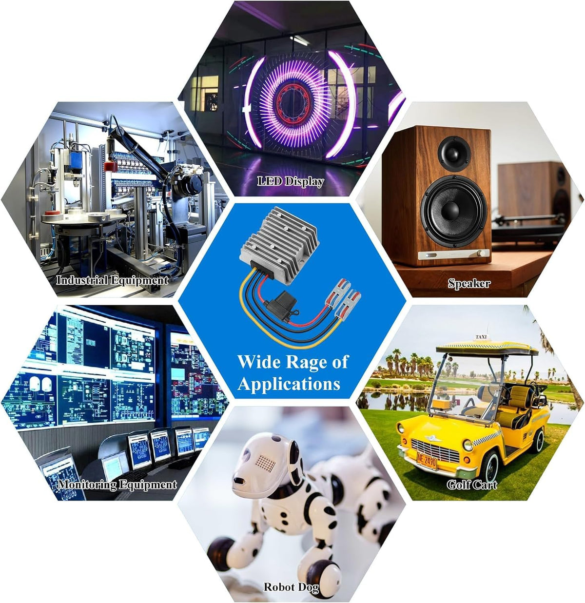 YABOANG high efficiency converter minimizes energy losses.