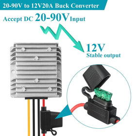 Yaboang DCDC IP67 waterproof aluminum housing for rugged environments