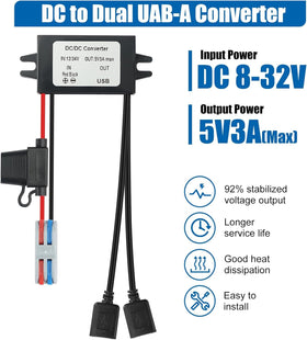 YABOANG converter IP67 waterproof design for outdoor and camping applications.