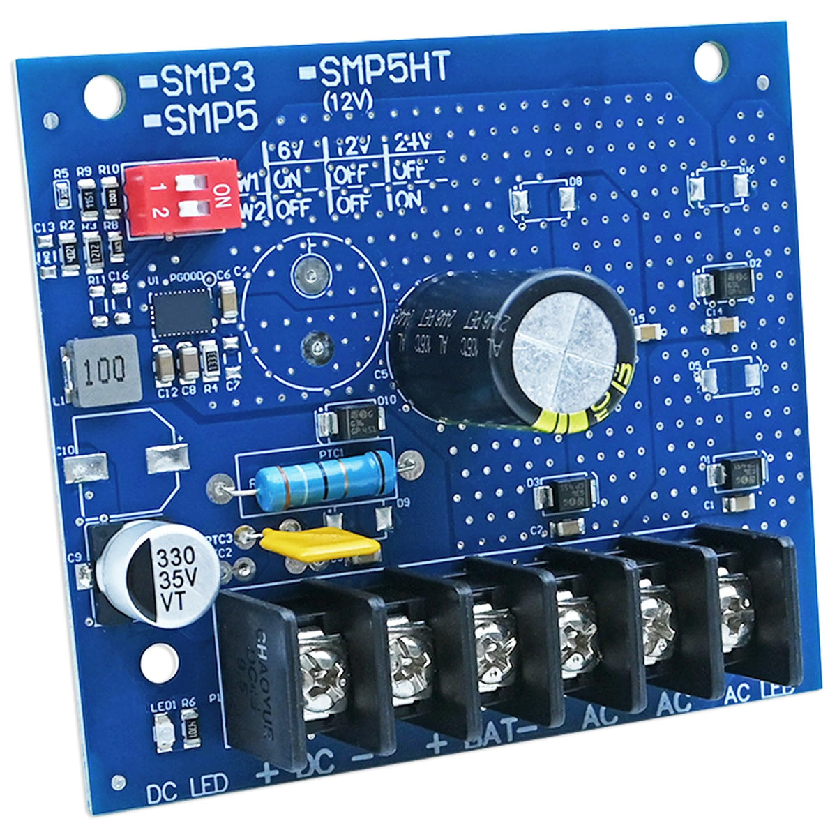 YABUYALI SMP3 LED diagnostics lit to indicate AC and battery status for fast troubleshooting