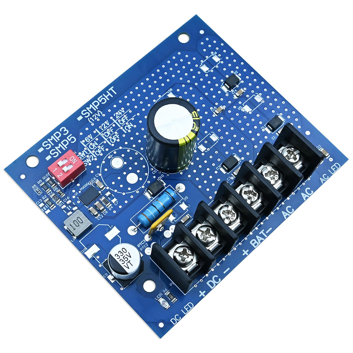 YABUYALI SMP3 voltage selector switch close-up to show selectable 6V, 12V, 24V output convenience
