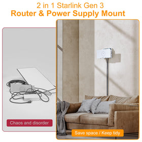 YaCeSyn Starlink Gen 3 power supply mount keeps cabling neat and cool