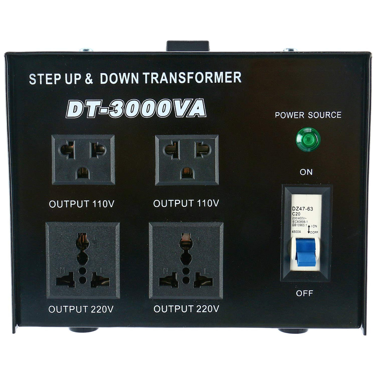 Compact YaeCCC 3000VA metal-case design fits home setups.