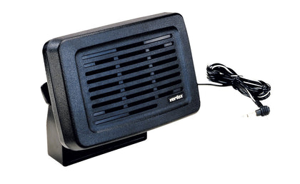 YAESU MLS-100 front profile showing grill, bracket and clear sound for mobile installs
