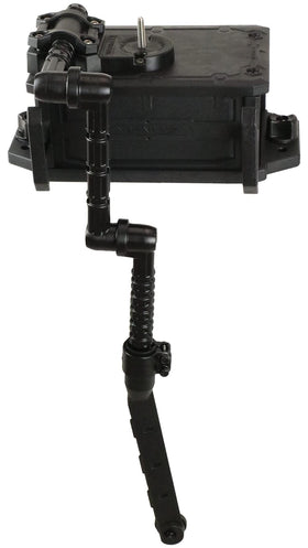 YakAttack CellBlok on a track mount for quick kayak fish finder setup.