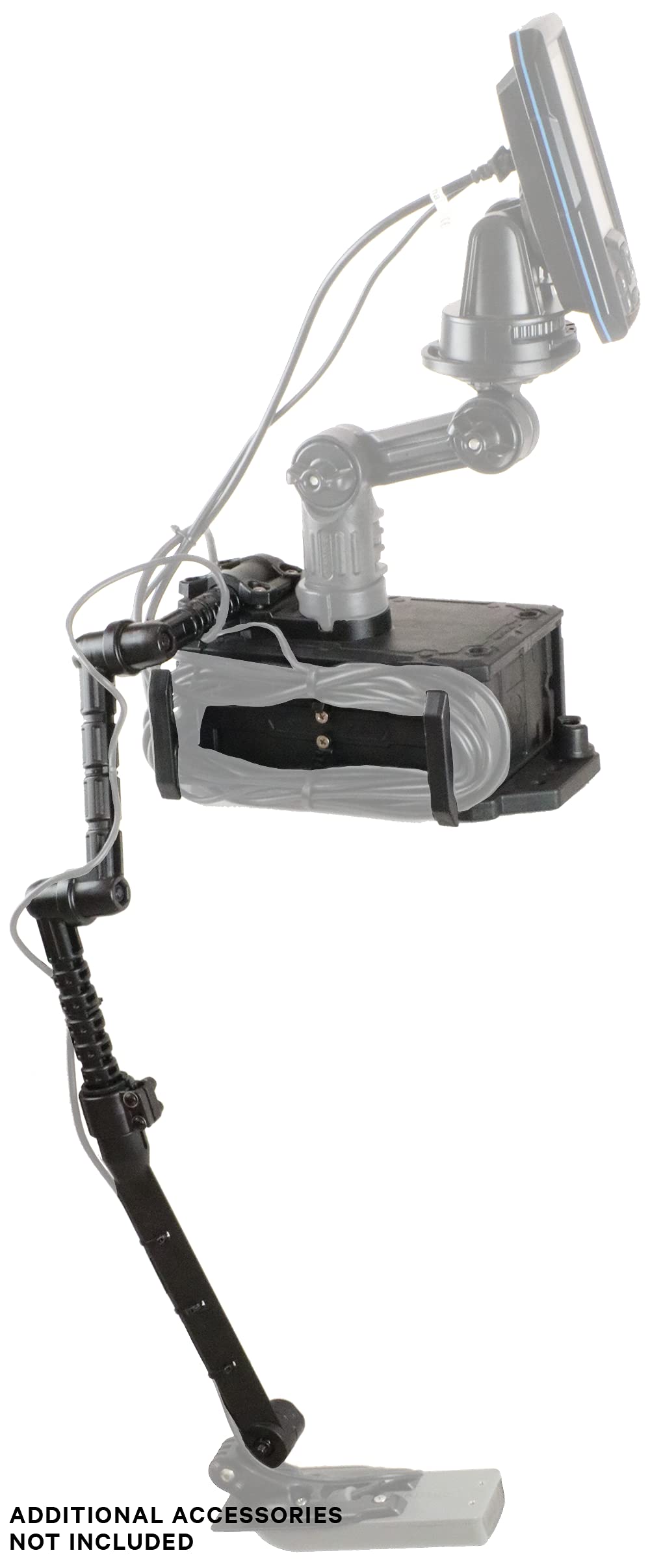 SwitchBlade Transducer Arm extended to reach transducers clearly.