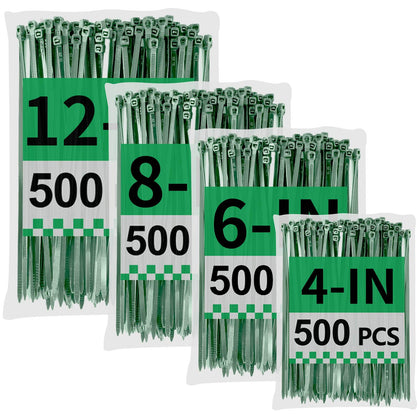 Yakobela front packaging showing green zip ties and pack count, clear storage benefit