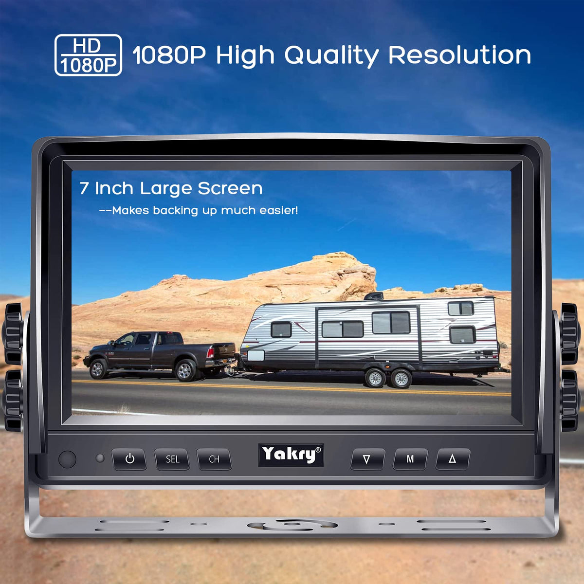 Yakry Y14 150-degree viewing angle reduces blind spots during lane changes