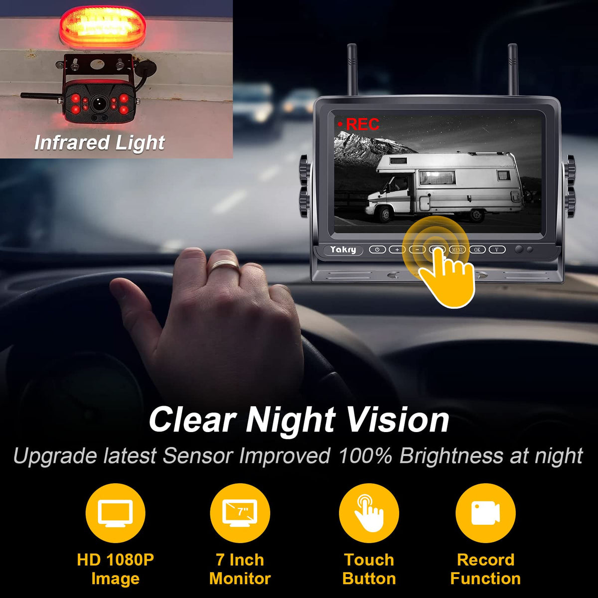 Yakry Y27-N expandable to four cameras for wider coverage