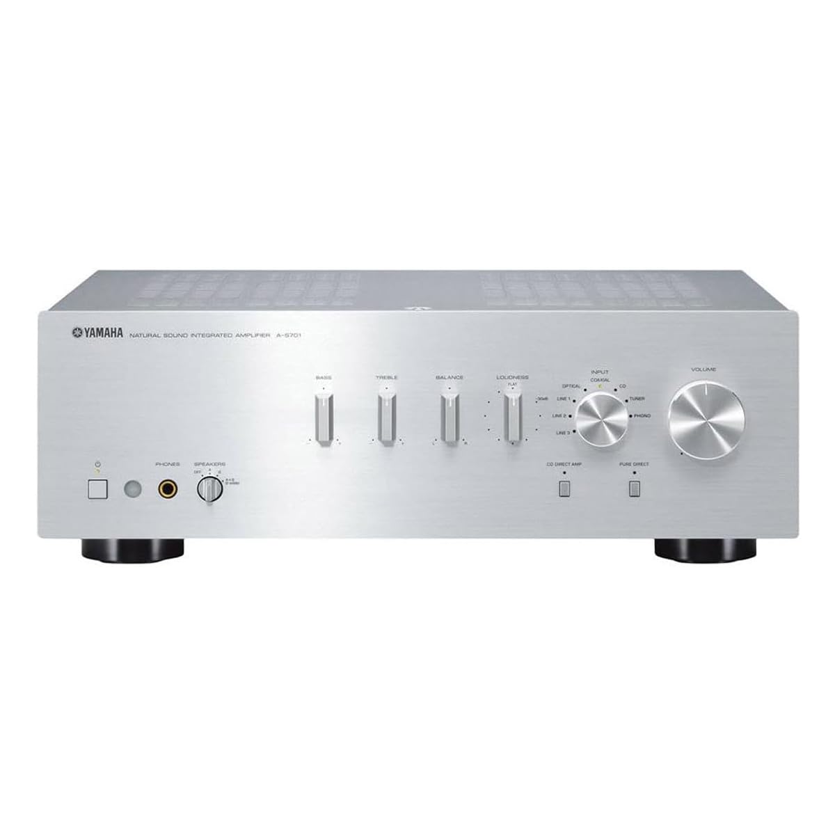 Yamaha A-S701SL rear with speaker outputs A and B for flexible setups