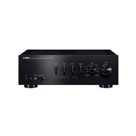 Yamaha A-S801 gold inputs phonostage, versatile analog and digital connections.
