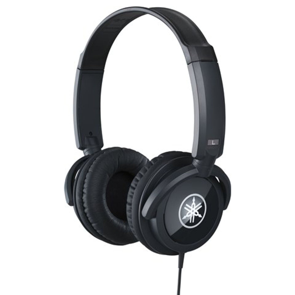 Yamaha HPH-100 front view showing over-ear design and black finish for comfortable listening
