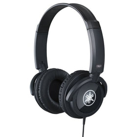 Yamaha HPH-100 front view showing over-ear design and black finish for comfortable listening