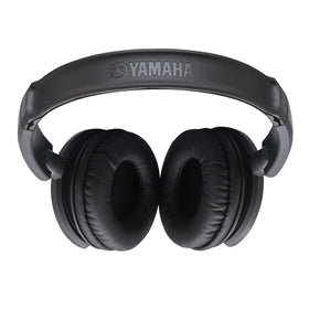 Yamaha HPH-100B earcup close-up highlighting soft cushions for long-wear comfort