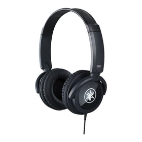 Yamaha HPH-100B front view showing compact closed-back design and comfortable fit
