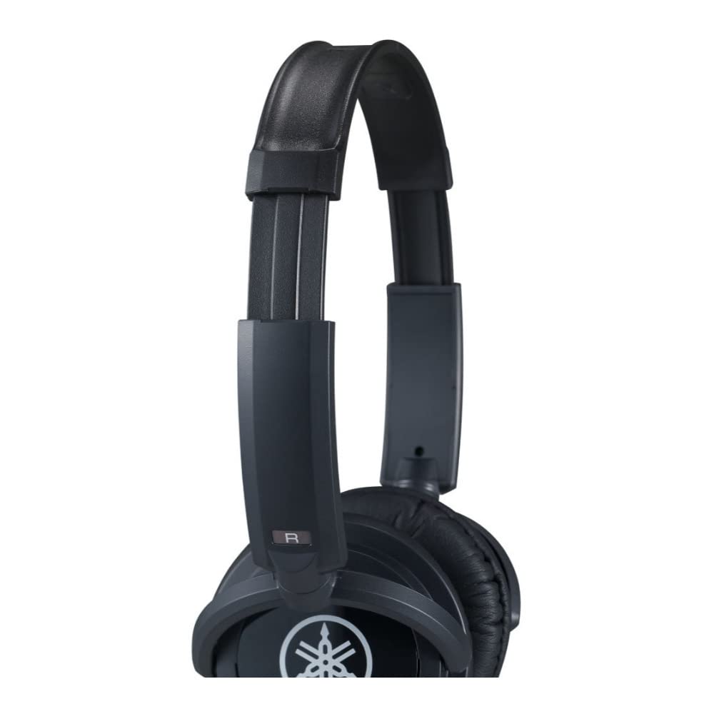 Yamaha HPH-100B swivel mechanism detail demonstrating one-ear monitoring flexibility
