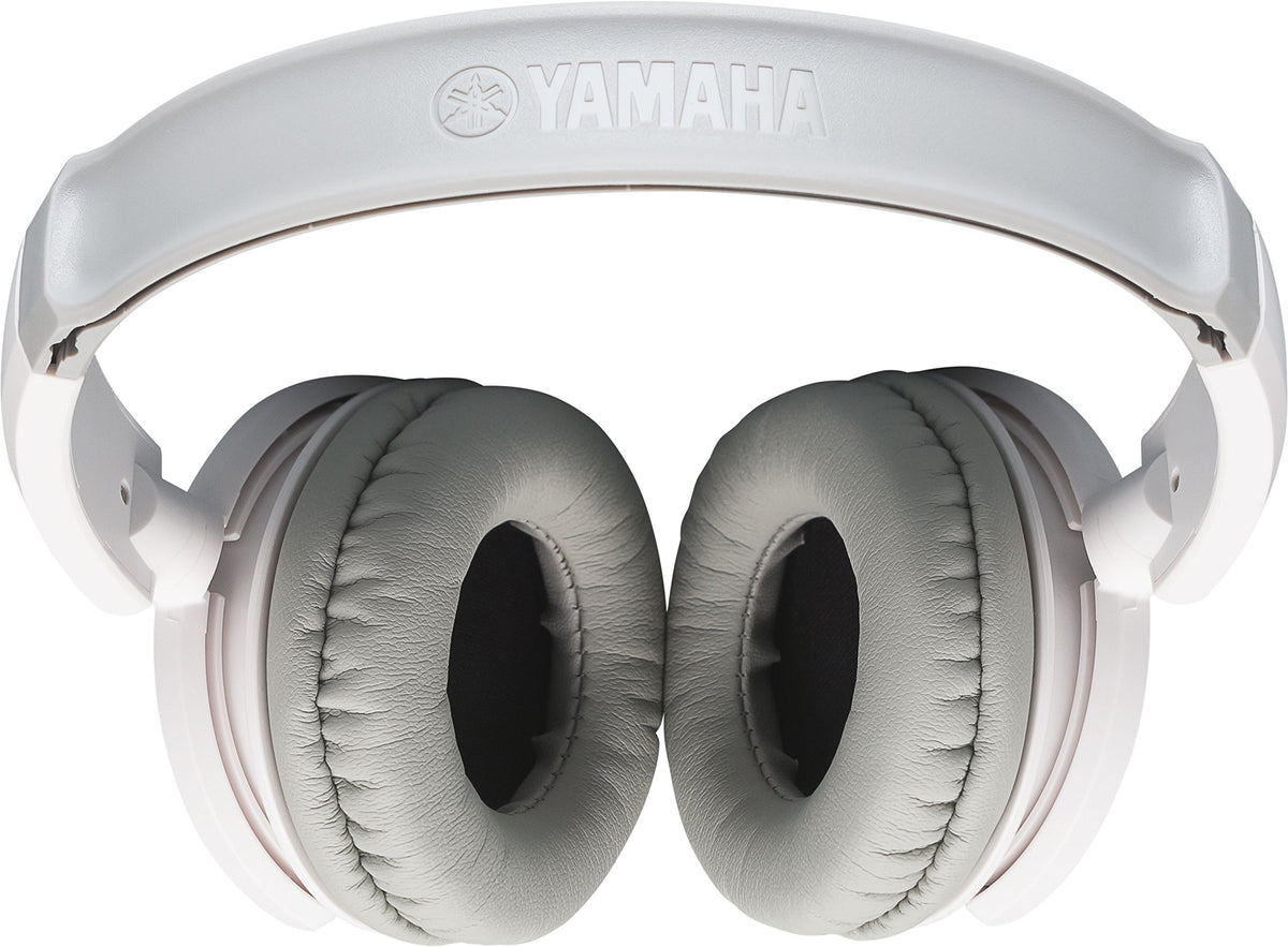 Yamaha HPH-100WH earcup close-up revealing padding and finish for comfortable long listening
