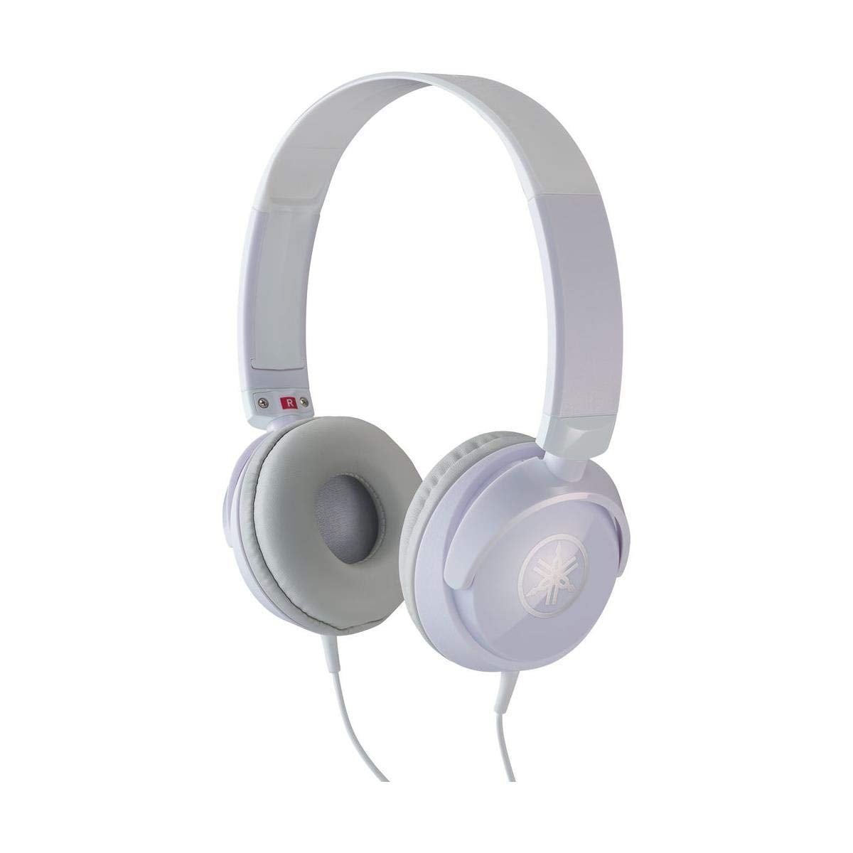 Yamaha HPH-50WH front view showing closed cups and clean white finish for focused listening