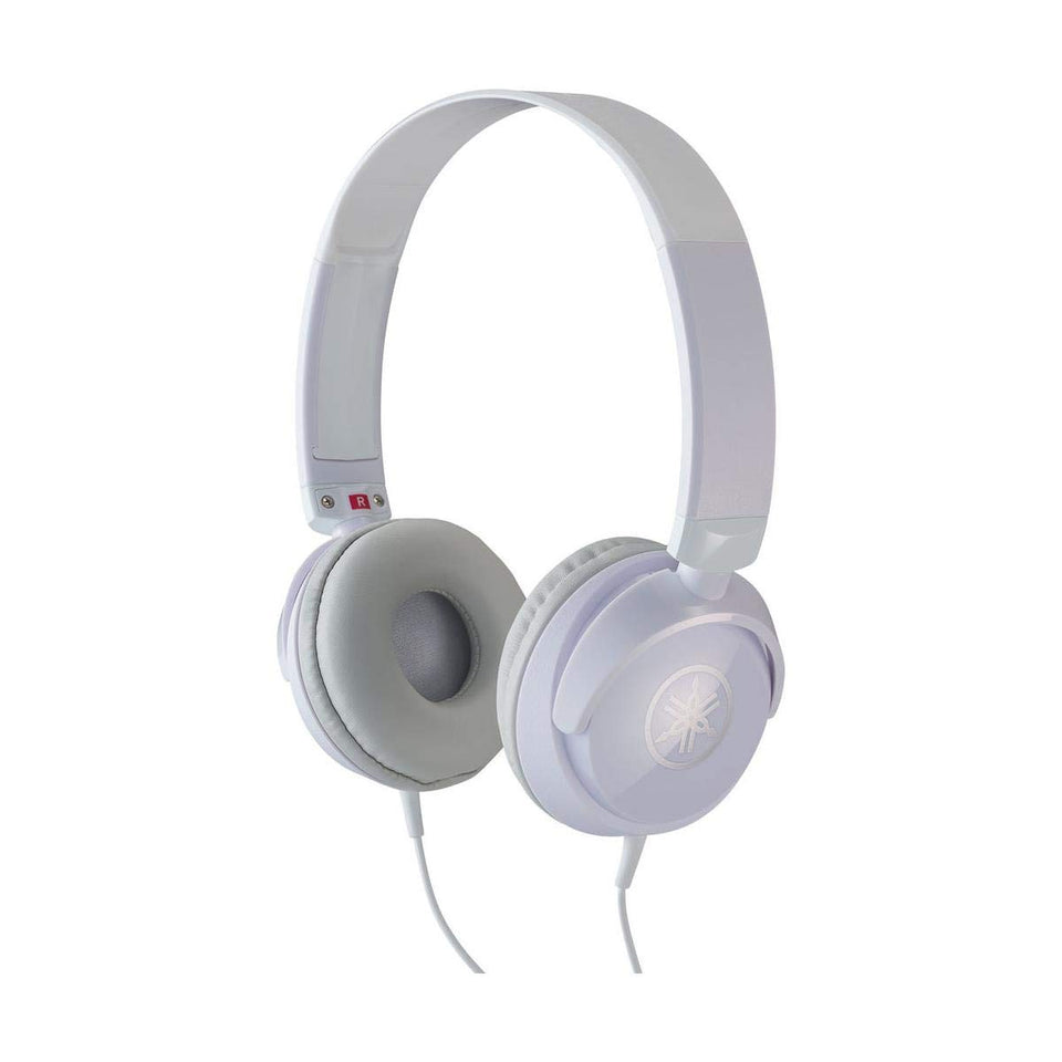 Yamaha HPH-50WH front view showing closed cups and clean white finish for focused listening