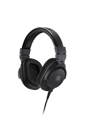 Yamaha HPH-MT5 headphones front view showing compact studio design.