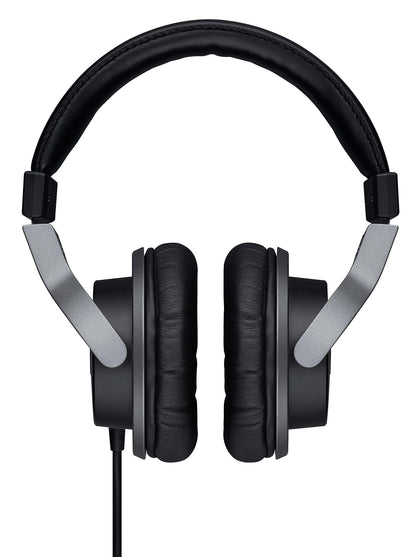 Yamaha HPH-MT7 left earcup close-up highlights isolation for precise monitoring